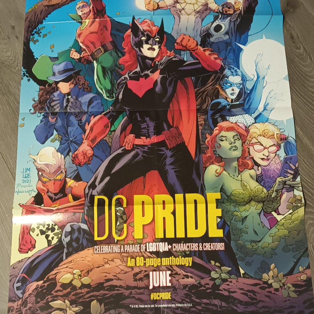 DC PRIDE PROMOTIONAL POSTER JIM LEE JUNE 2021